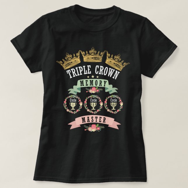 Floral Triple Crown CC Conversations Memory Master T-Shirt (Design Front)