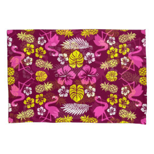 Floral Tropical Fruit Patterned Pillow Case