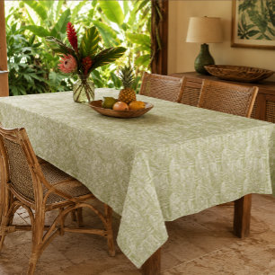 Floral tropical protea tablecloth