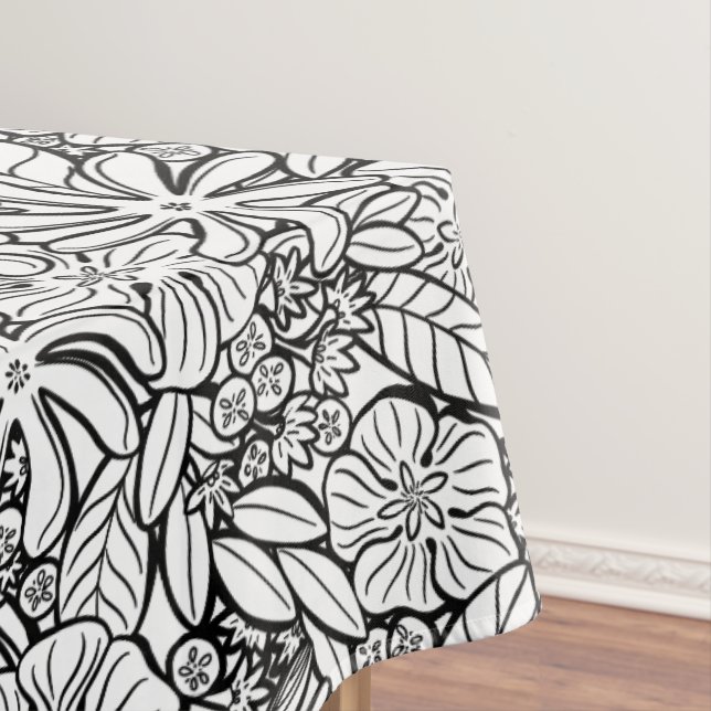 Floral tropical tablecloth (In Situ)