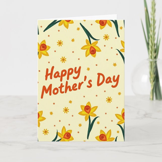 Floral Trumpet Pattern Card (Front)