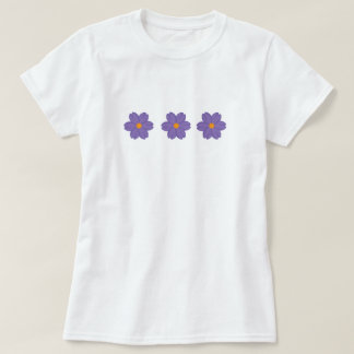 floral tshirt,purple wildflower flower T-Shirt