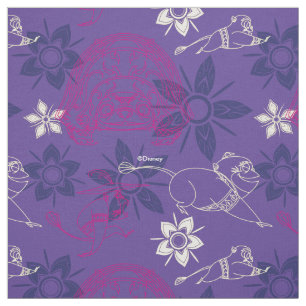 Floral Tuk Tuk & Ongi Pattern Fabric