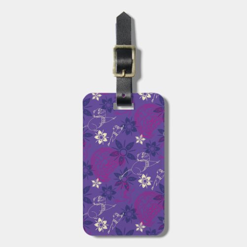 Floral Tuk Tuk  Ongi Pattern Luggage Tag