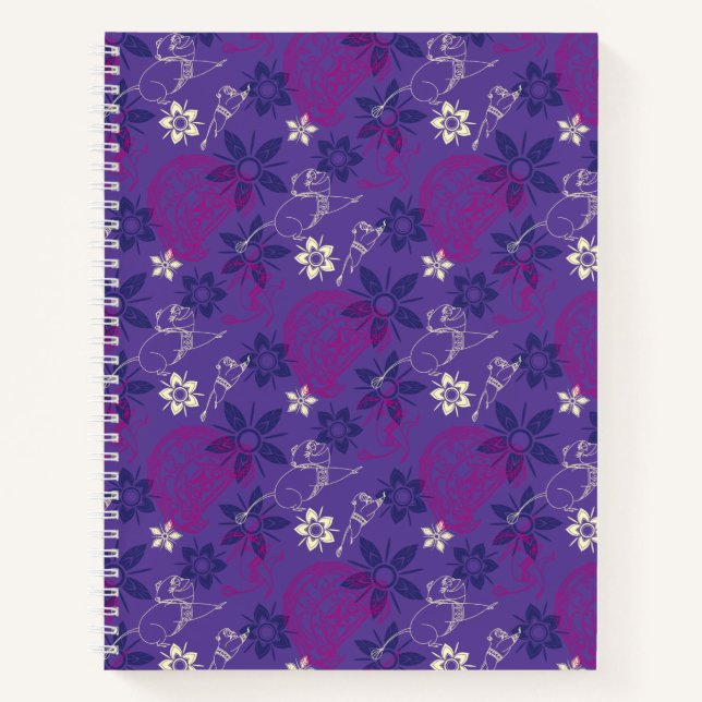 Floral Tuk Tuk & Ongi Pattern Notebook (Front)
