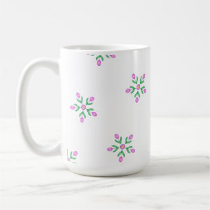 Floral Tulip Graphic Art Coffee Mug