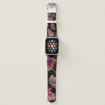 Floral tulips, muscari: vintage seamless apple watch band
