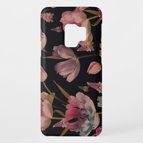 Floral tulips muscari vintage seamless Case_Mate samsung galaxy s9 case