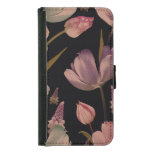 Floral tulips, muscari: vintage seamless samsung galaxy s5 wallet case