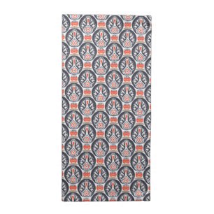 Floral Turkey Folk Art Pattern Cloth Napkin