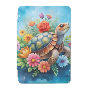 Floral Turtle iPad Mini Cover