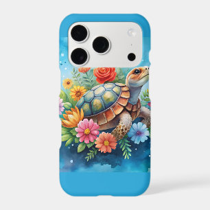 Floral Turtle iPhone 17 Pro Case