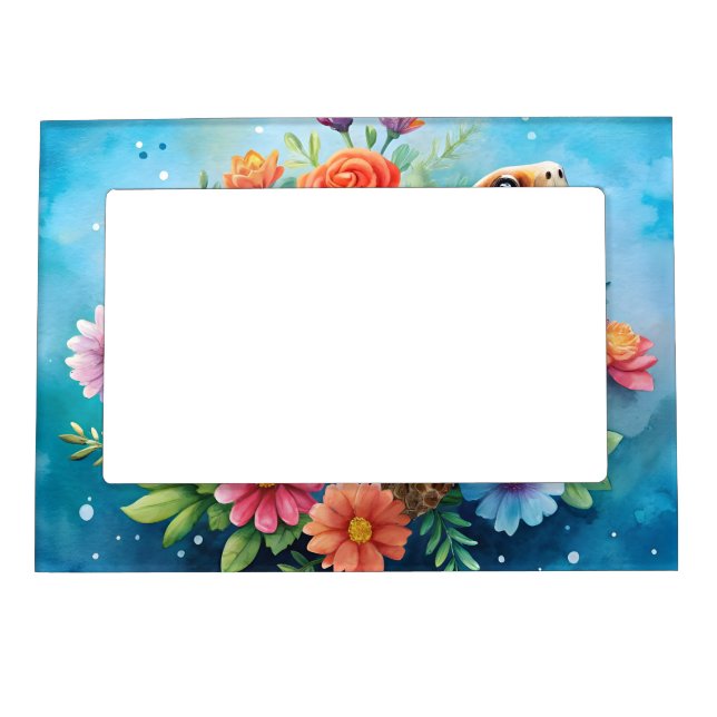 Floral Turtle Magnetic Frame (Front)