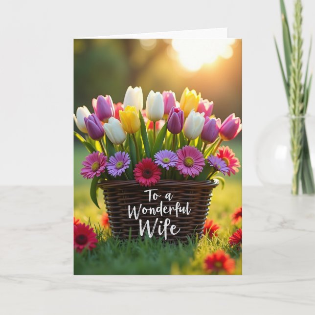 Floral Twilight Mothers Day Card (Front)