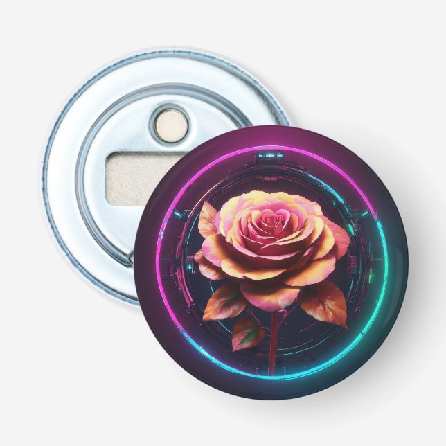 "Floral Twist Bottle Opener" Opener (Front)
