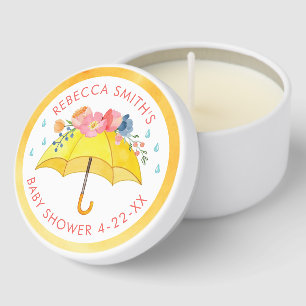 Floral Umbrella Mini Candle Baby Shower Favor – Ap Mini Candle Favors