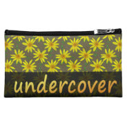 Floral Undercover Yellow Flowers On Any Color Cosmetic Bag at Zazzle