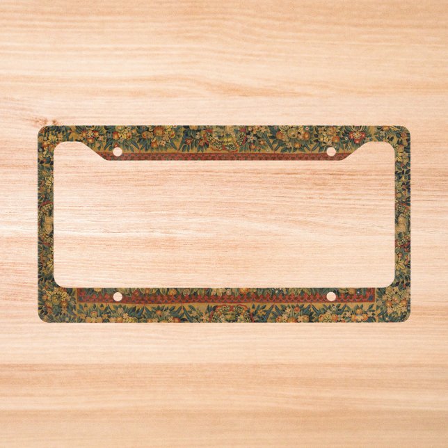 Floral Unicorn Motif License Plate Frame (Creator Uploaded)