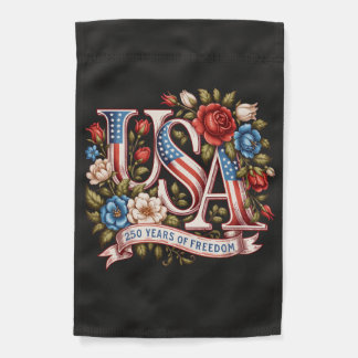 Floral USA Semiquincentennial Garden Flag