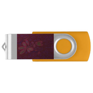Floral USB Swivel Flash Drive