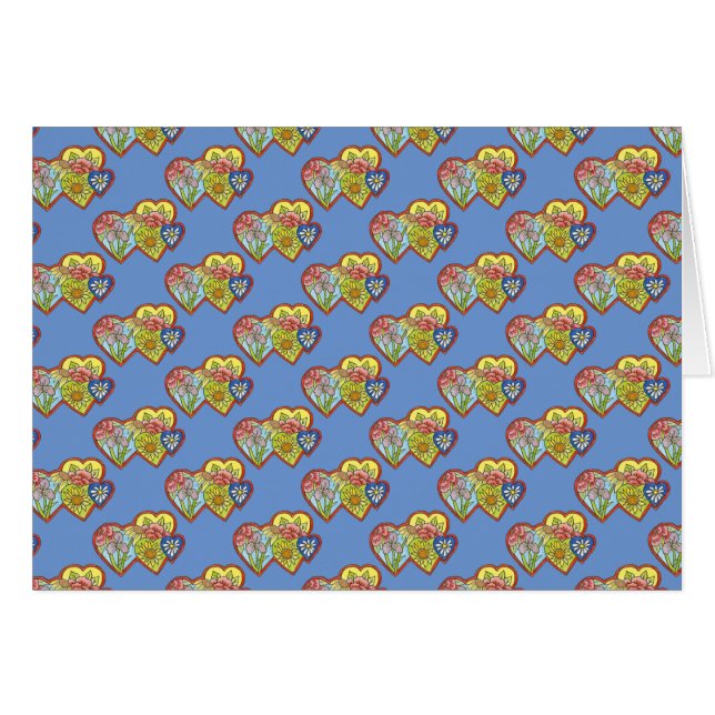 Floral Valentine Cards (Front Horizontal)