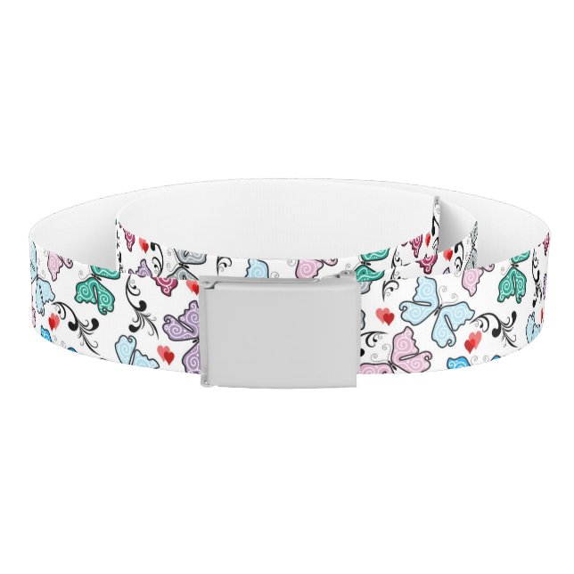 Floral Valentine Pattern Belt (Coil)