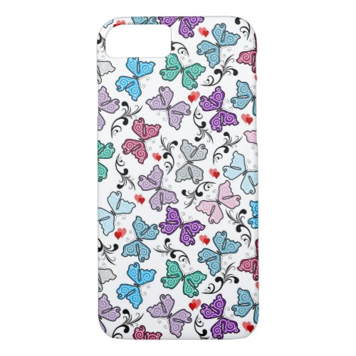 Floral Valentine Pattern iPhone 87 Case