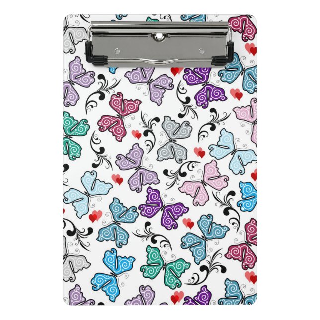 Floral Valentine Pattern Mini Clipboard (Front)