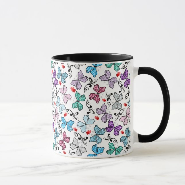 Floral Valentine Pattern Mug (Right)