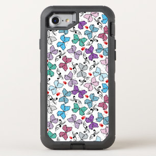 Floral Valentine Pattern OtterBox Defender iPhone SE/8/7 Case