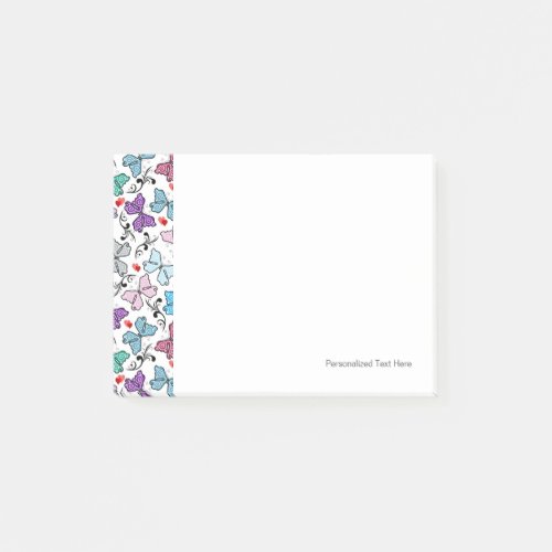 Floral Valentine Pattern Post_it Notes