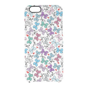 Floral Valentine Pattern Clear iPhone 6/6S Case
