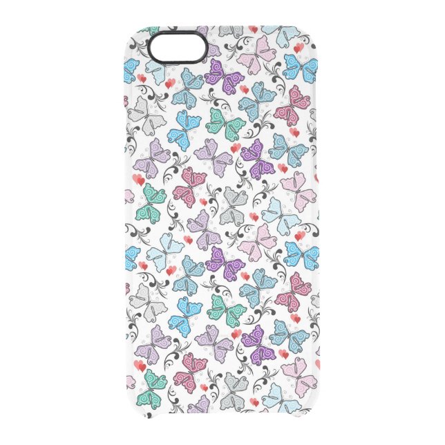 Floral Valentine Pattern Uncommon iPhone Case (Back)