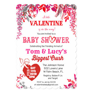 Valentine's Day Baby Shower Invitations 10