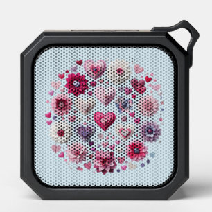Floral Valentine's Day Heart Bluetooth Speaker