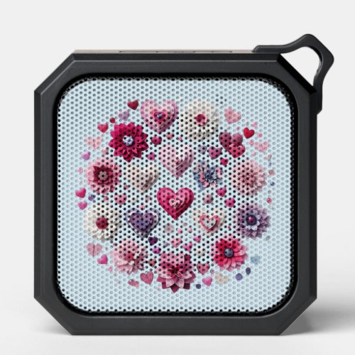 Floral Valentines Day Heart Bluetooth Speaker