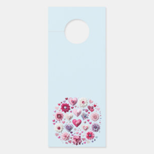 Floral Valentine's Day Heart Door Hanger