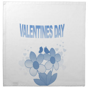 Floral Valentines Day Napkin
