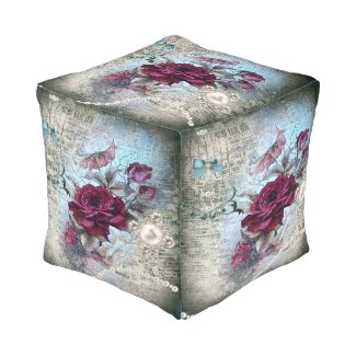 Floral Victorian Rose Ephemera Newsprint