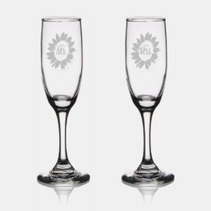 Floral Vine Champagne Flute