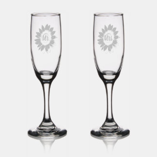 Floral Vine Champagne Flute