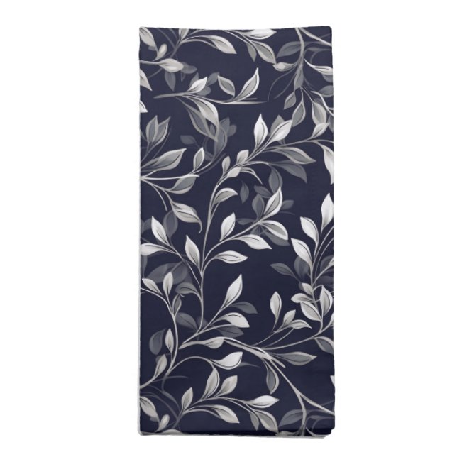 Floral Vine Cloth Napkin-Dinner Single Napkin (Folded)