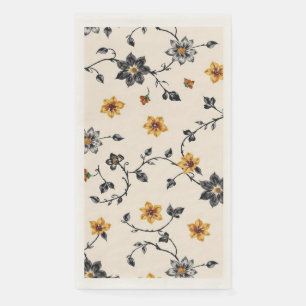 Floral Vine Pattern Paper Guest Towel