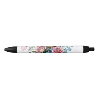 Floral Vine Pattern – Soft Watercolor Boho art Pen