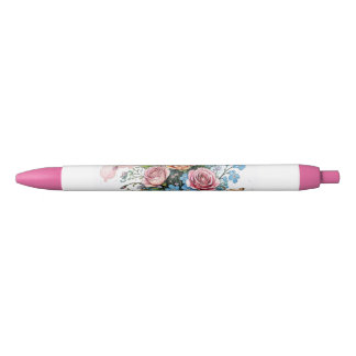 Floral Vine Pattern – Soft Watercolor Boho art Pen
