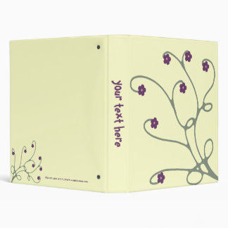 Floral Vine Swirled Binder