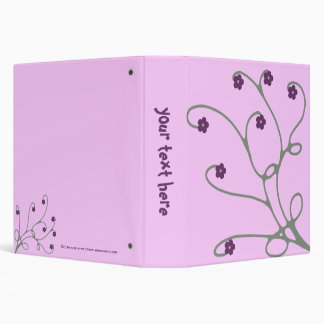 Floral Vine Swirled Binder 1.5 inch size