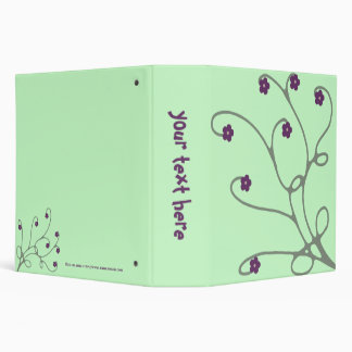 Floral Vine Swirled Binder 2 inch size