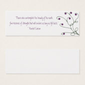 Floral Vine Swirls - Bookmark (Front & Back)
