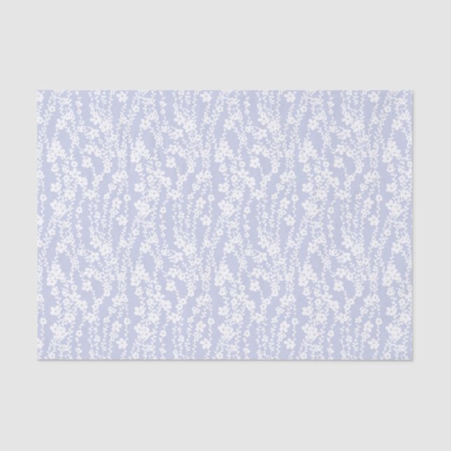 Floral Vines (Periwinkle) Tissue Paper (Front)